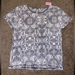Free People Women’s bohemian Snake Print Shirt